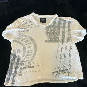 Paper Denim & Cloth White Graphic Tee